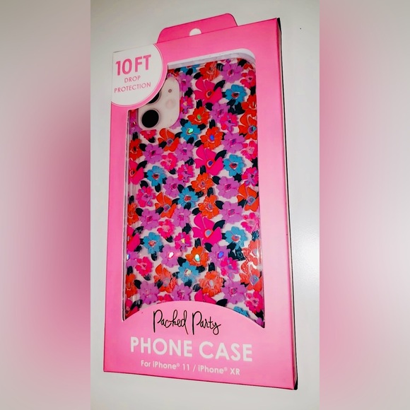 Packed Party "Fresh Florals" iPhone Case | Fits iPhone 11 or iPhone XR | NIP - Picture 2 of 9